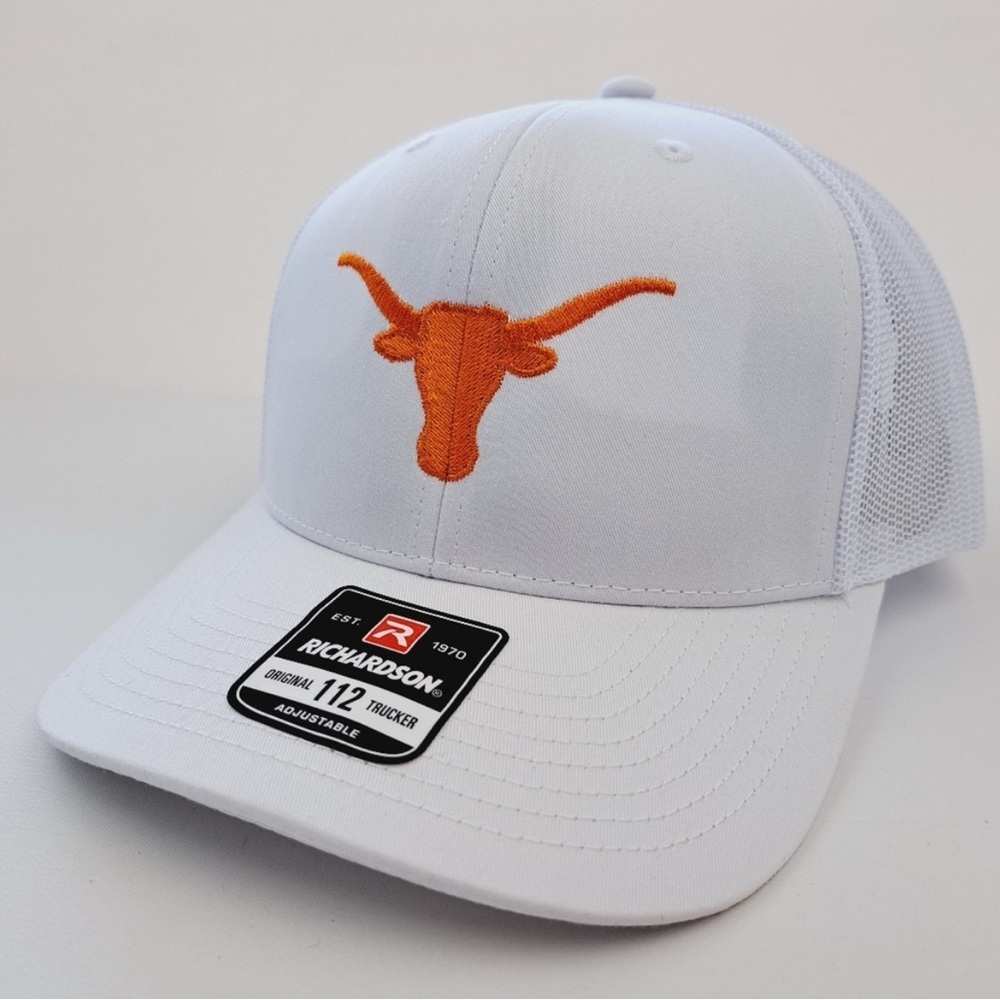 Texas Longhorns Richardson 112 Trucker Mesh Snapback Hat Cap - Picture 2 of 4